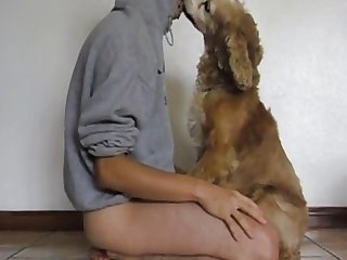 Girl Fucks Dog On Webcam Pt3