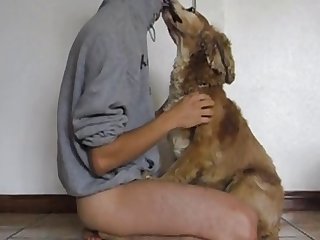 Girl Fucks Dog On Webcam Pt3