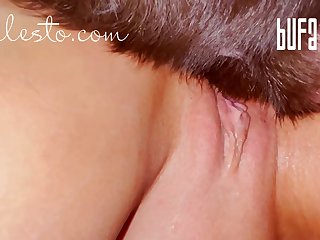 She Could Feel The Moisture Build Up In Her And Looked Down At The Animal