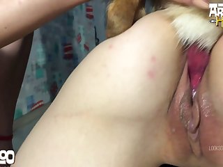 Amateur Dog porn Redhead Fucked 1 